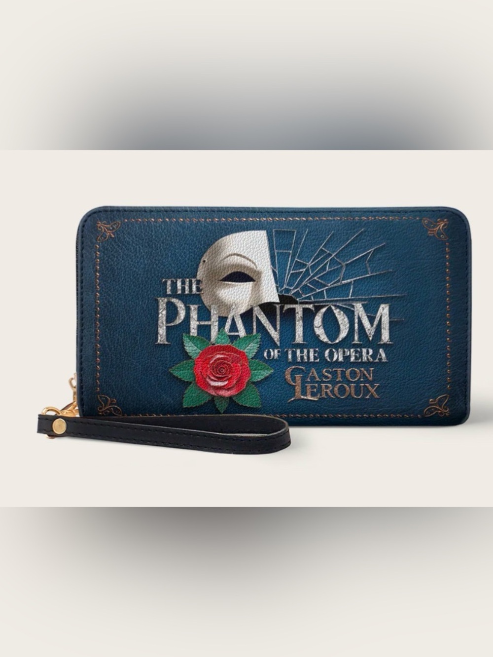 The Phantom of the Opera Navy Gaston Leroux - Wallet by Lettoria